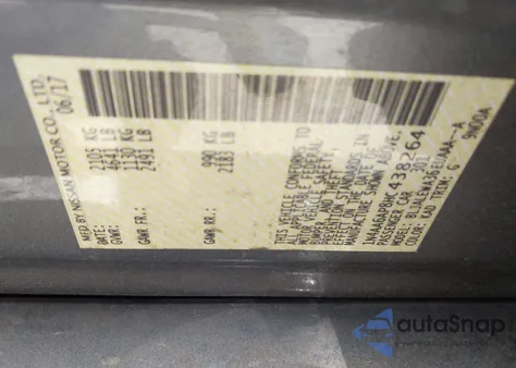 2017 Nissan Maxima 3.5 Sl z USA, uszkodzony, nr VIN 1N4AA6AP8HC438264